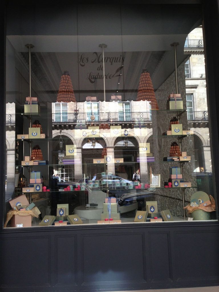 Laduree's new chocalte shop with a bit of a different/edgy look
