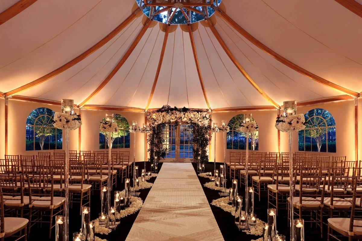 Astor Terrace wedding ceremony - tented